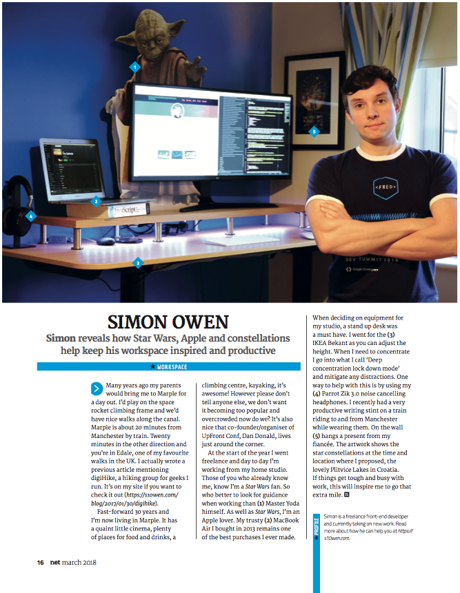 Simon Owen Front-End Developer Workspace